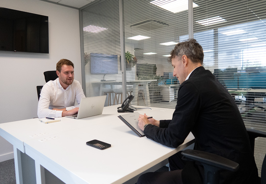 Cloud Central team having a cyber security meeting