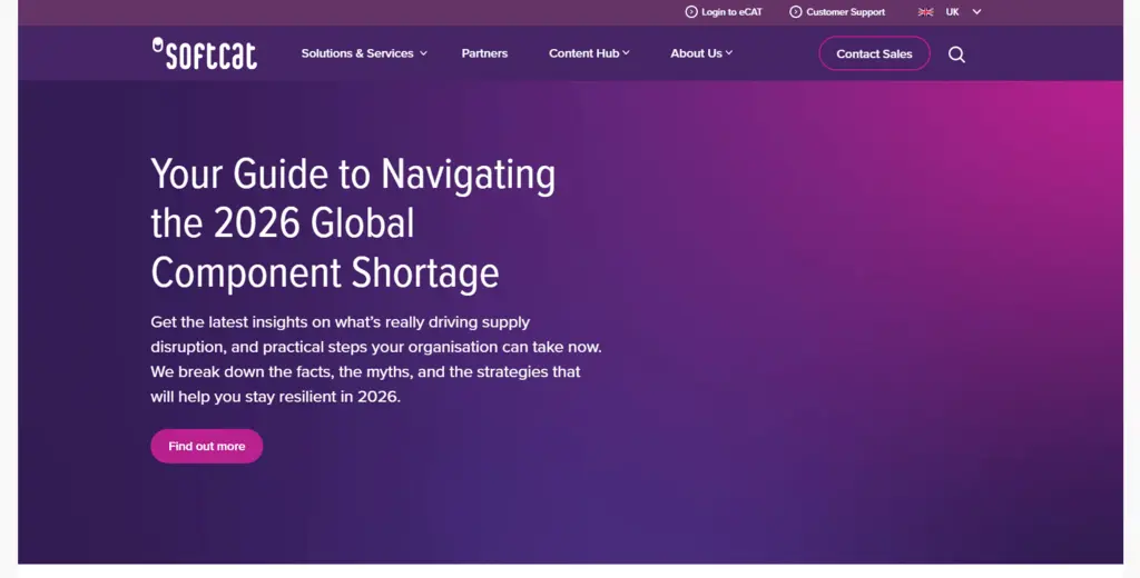 Softcat Website - Screenshot